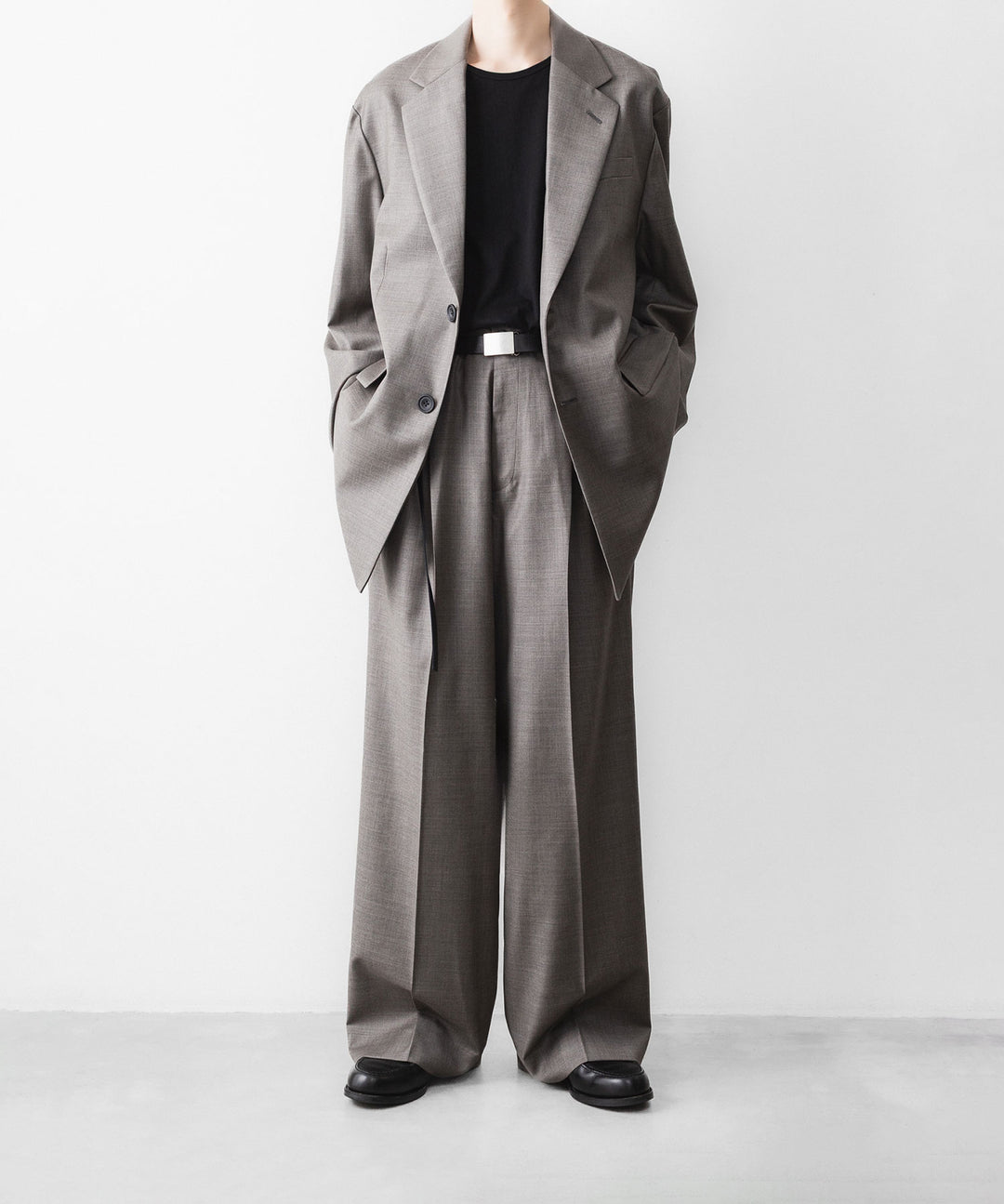 ssstein(シュタイン)のEX. FINE WOOL OVERSIZED SINGLE BREASTED LONG JACKET - GREIGEの公式通販サイトsession福岡セレクトショップ