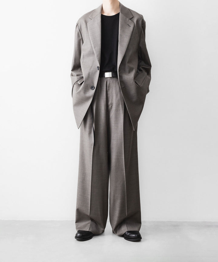 ssstein(シュタイン)のEX. FINE WOOL OVERSIZED SINGLE BREASTED LONG JACKET - GREIGEの公式通販サイトsession福岡セレクトショップ