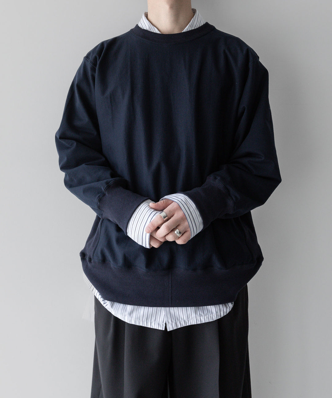 【INTÉRIM】インテリムのVARIOUS STRIPES COTTON POPLIN 60s OPEN COLLAR SHIRT - V.STRIPE公式通販サイトsession福岡セレクトショップ