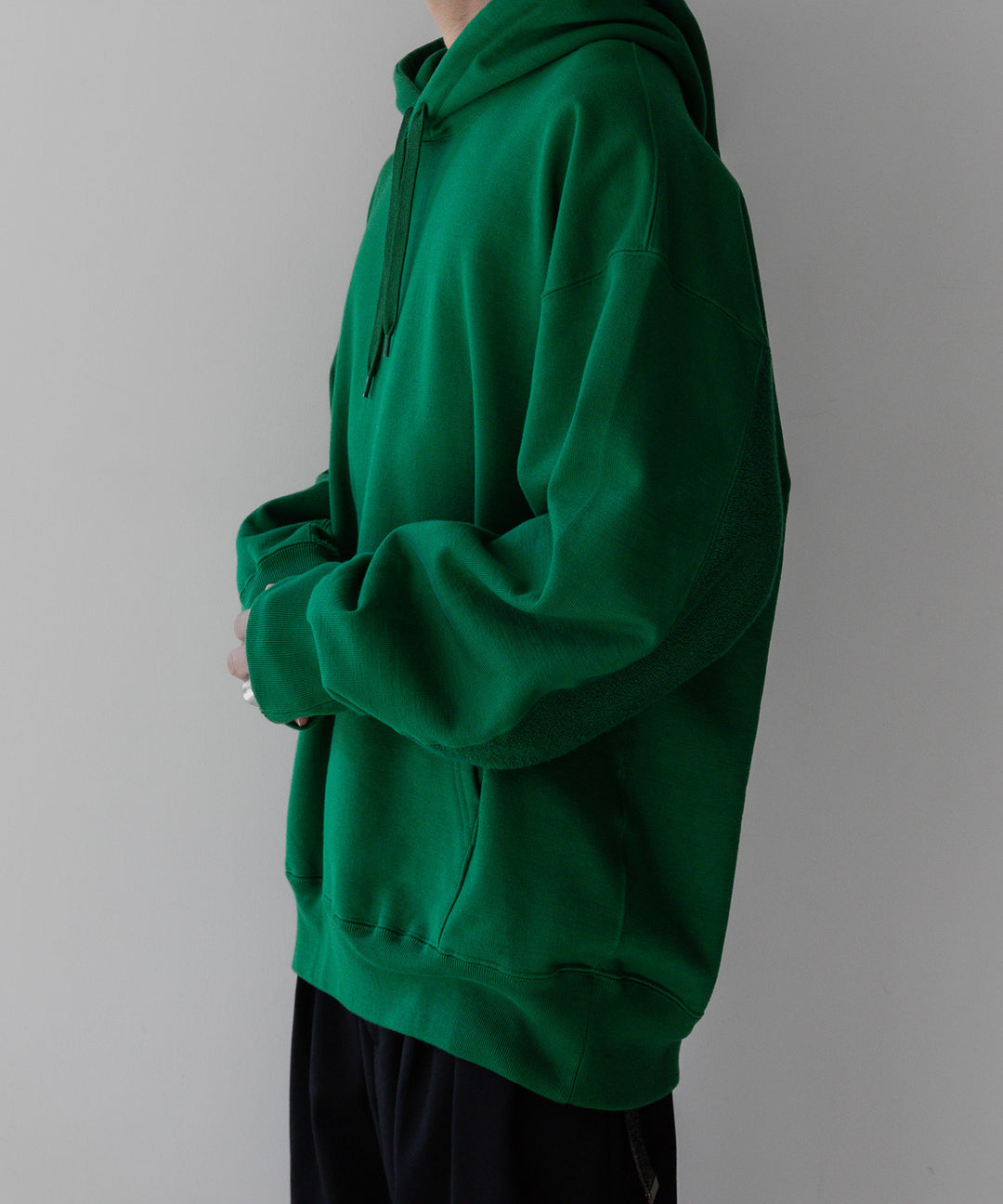 stein(シュタイン)の23SSコレクションのOVERSIZED UNTWISTED YARN SWEAT HOOD LSのGREEN sessionセッション福岡セレクトショップ 公式通販サイト