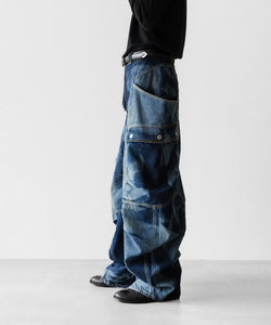 SUBLATIONS / サブレーションズ】DENIM BANANA CUTTING PANTS - USED