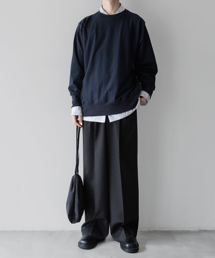 【INTÉRIM】インテリムのREVERSE WAVE L/S HIGH GAGE SWEAT SHIRT - D.NAVY公式通販サイトsession福岡セレクトショップ