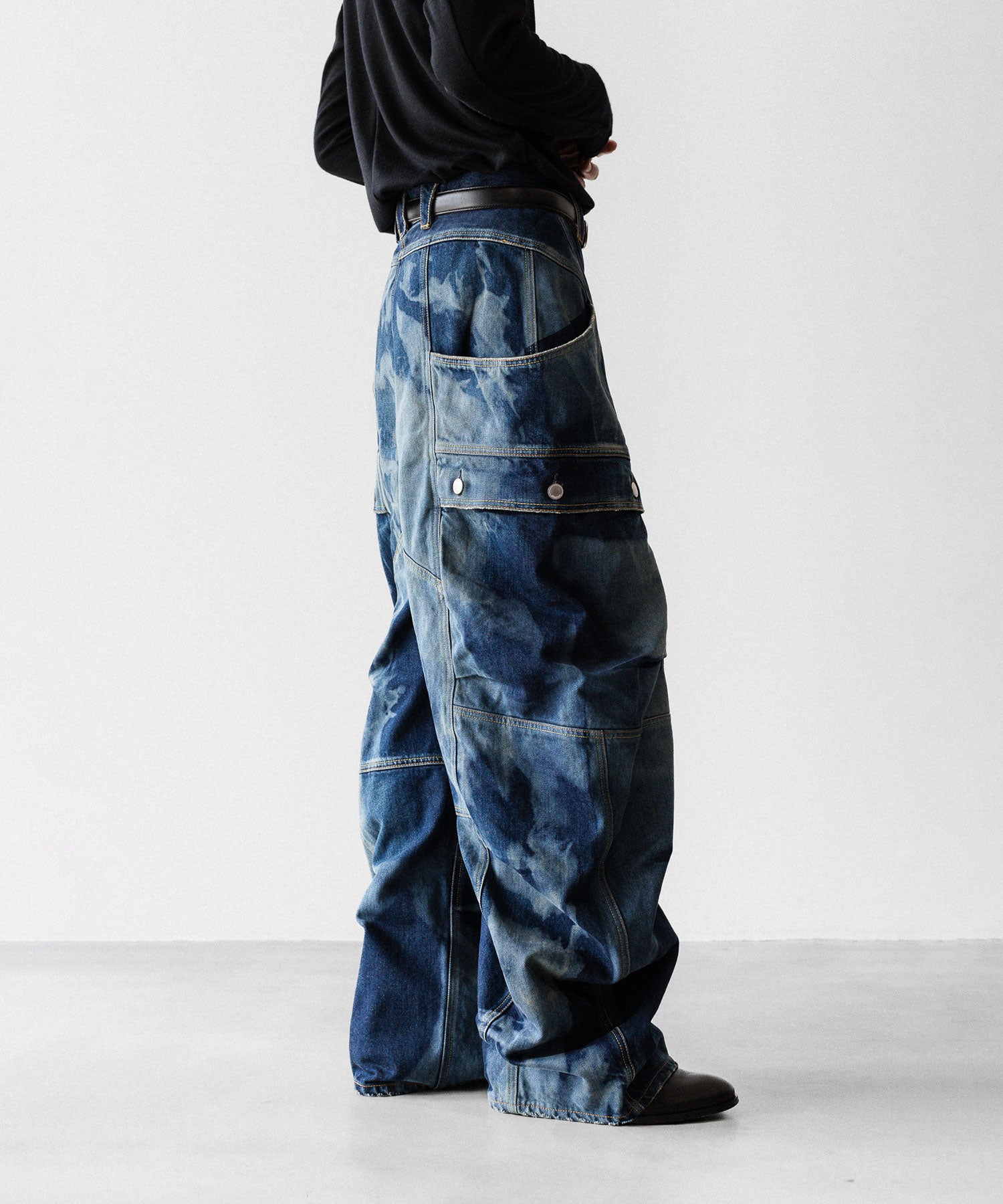 SUBLATIONS サブレーションズのDENIM BANANA CUTTING PANTSのUSED INDIGO 公式通販サイトsession福岡セレクトショップ