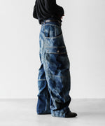 画像をギャラリービューアに読み込む, SUBLATIONS サブレーションズのDENIM BANANA CUTTING PANTSのUSED INDIGO 公式通販サイトsession福岡セレクトショップ
