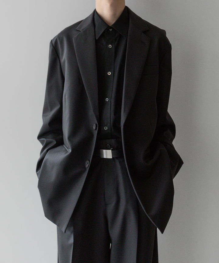 stein(シュタイン)の24SSコレクションOVERSIZED SINGLE BREASTED JACKETのDARK CHARCOAL