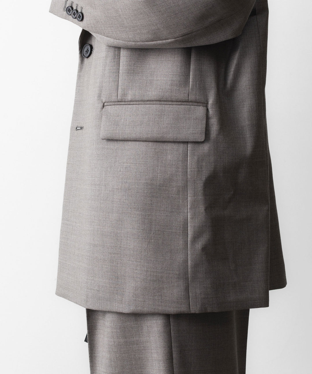 ssstein(シュタイン)のEX. FINE WOOL OVERSIZED SINGLE BREASTED LONG JACKET - GREIGEの公式通販サイトsession福岡セレクトショップ
