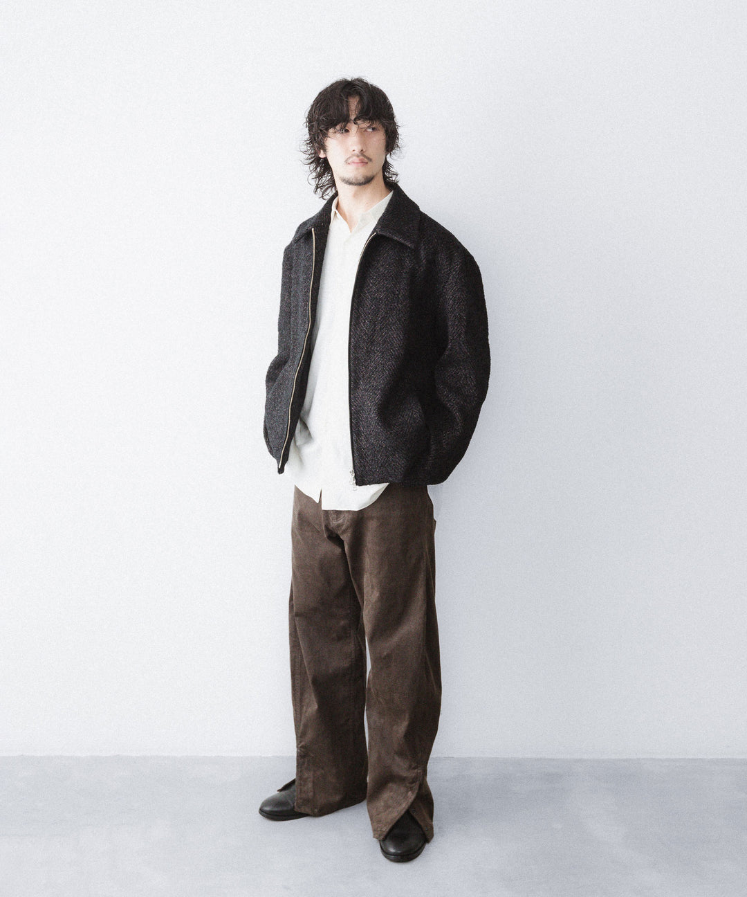 ANTHEM A-アンセムエーのTWIST LINE PARAFFIIN CORDUROY TROUSERSのBROWN公式通販サイトsession福岡セレクトショップ