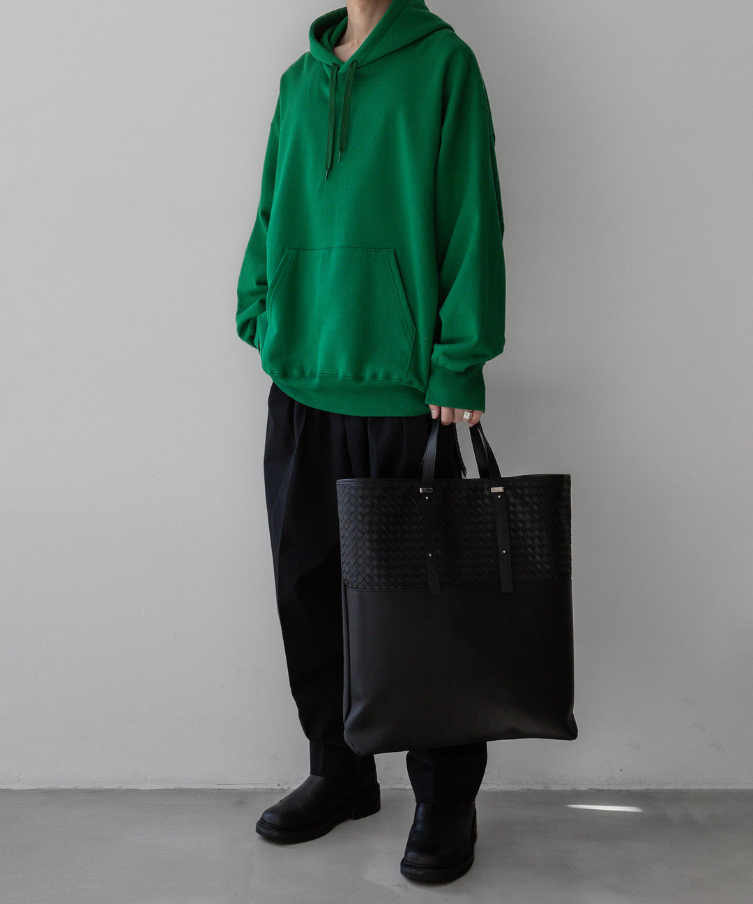 stein(シュタイン)の23SSコレクションのOVERSIZED UNTWISTED YARN SWEAT HOOD LSのGREEN sessionセッション福岡セレクトショップ 公式通販サイト