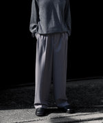 画像をギャラリービューアに読み込む, ANTHEM A アンセム エーのWOOL TROPICAL SIDE GATHER SLACKSの公式通販サイトsession福岡セレクトショップ
