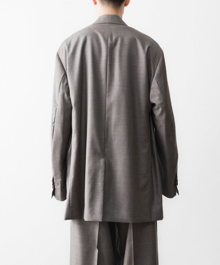 ssstein(シュタイン)のEX. FINE WOOL OVERSIZED SINGLE BREASTED LONG JACKET - GREIGEの公式通販サイトsession福岡セレクトショップ
