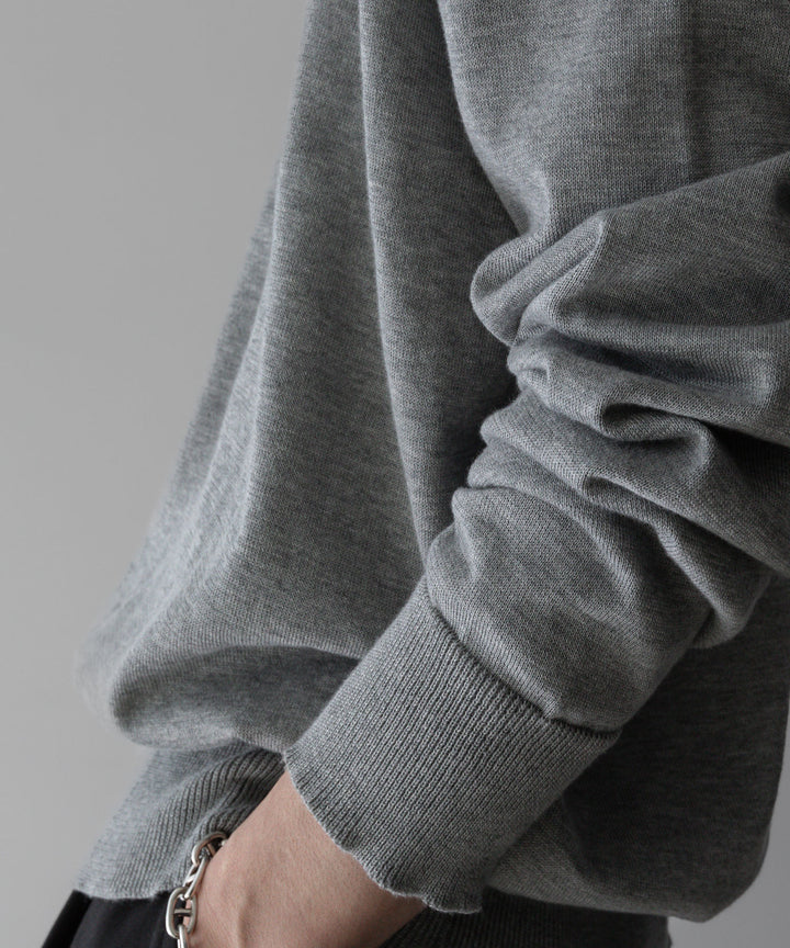 【INTÉRIM】インテリムの服 SEA ISLAND CREW KNIT - GRAY公式通販サイトsession福岡セレクトショップ