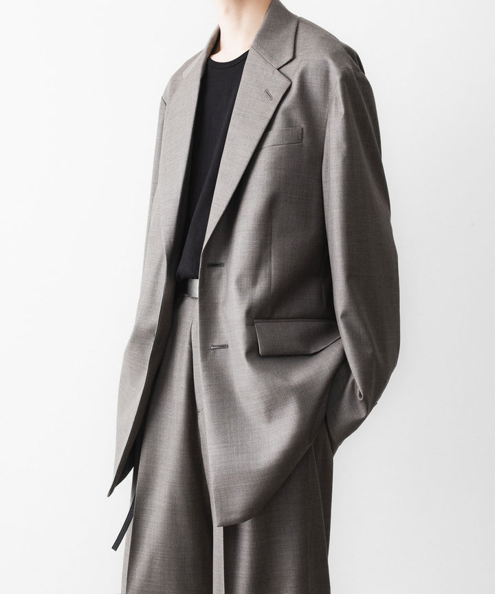 ssstein(シュタイン)のEX. FINE WOOL OVERSIZED SINGLE BREASTED LONG JACKET - GREIGEの公式通販サイトsession福岡セレクトショップ