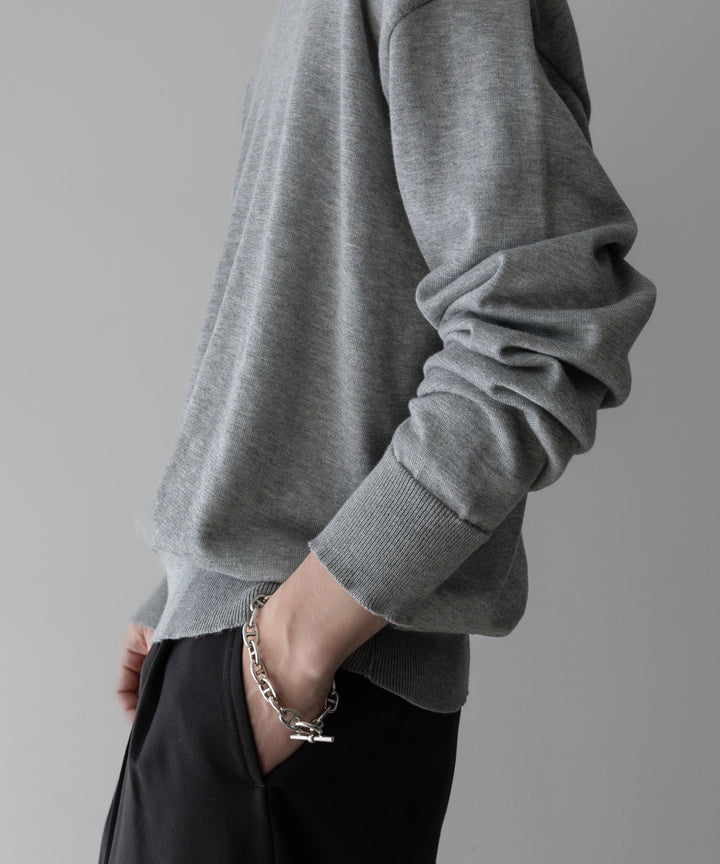 【INTÉRIM】インテリムの服 SEA ISLAND CREW KNIT - GRAY公式通販サイトsession福岡セレクトショップ