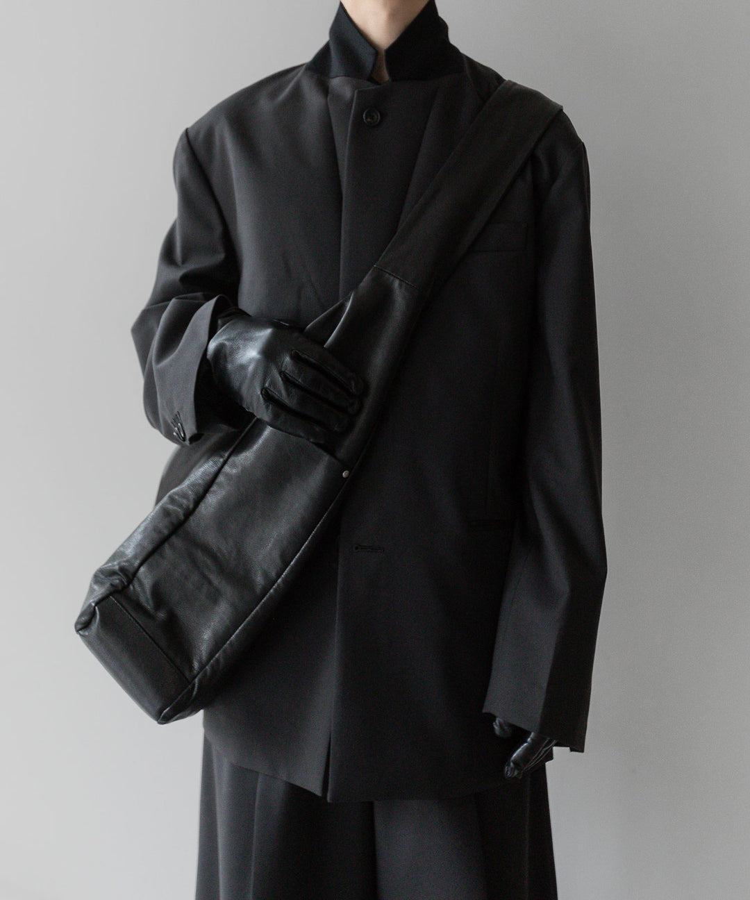 stein(シュタイン)の24SSコレクションOVERSIZED SINGLE BREASTED JACKETのDARK CHARCOAL