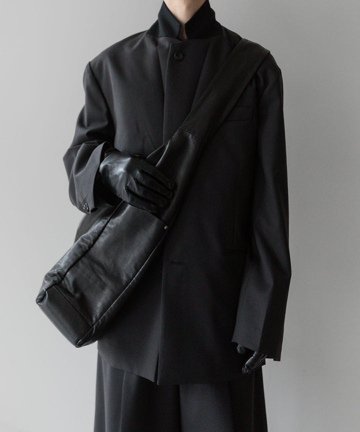 stein(シュタイン)の24SSコレクションOVERSIZED SINGLE BREASTED JACKETのDARK CHARCOAL