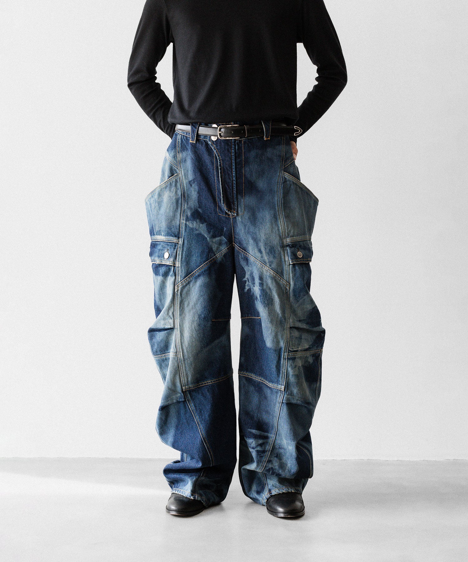 SUBLATIONS / サブレーションズ】DENIM BANANA CUTTING PANTS
