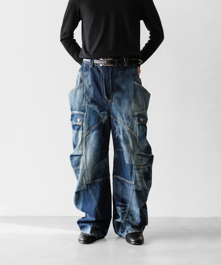 SUBLATIONS サブレーションズのDENIM BANANA CUTTING PANTSのUSED INDIGO 公式通販サイトsession福岡セレクトショップ
