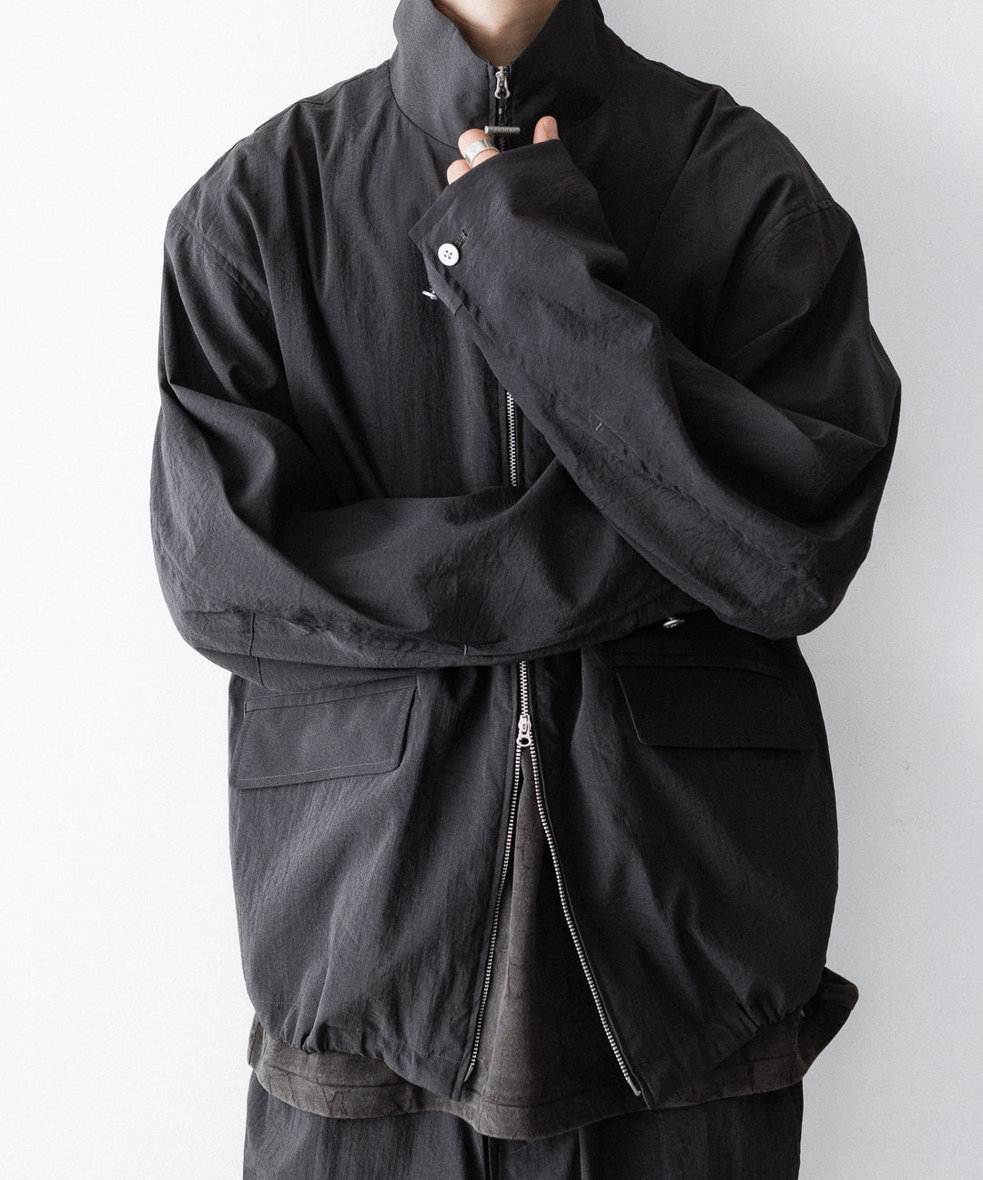 paratrait-パラトレイトのBARK SKIN BLOUSONのCHARCOAL公式通販サイトsession福岡セレクトショップ