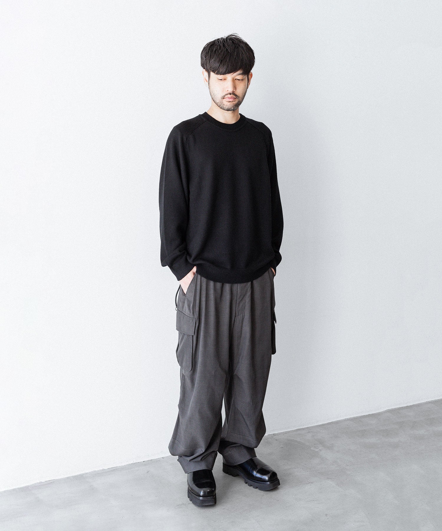 UMEDA ウメダニットの7GG CREW NECK PULLOVER - BLACKの公式通販サイトsession福岡セレクトショップ