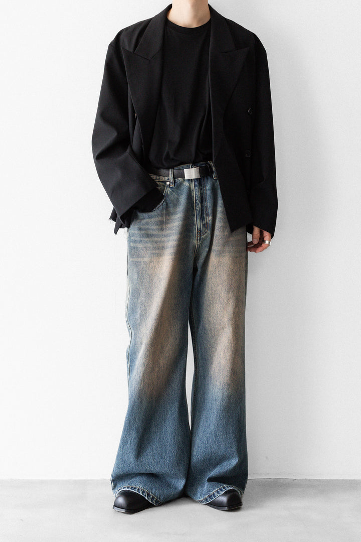 CODA コーダのFADED DIRTY INDIGO WASHED  BREAK CUT WIDE FLARED JEANSのFADED DIRTY INDIGO 公式通販サイトsession福岡セレクトショップ