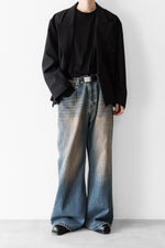 画像をギャラリービューアに読み込む, CODA コーダのFADED DIRTY INDIGO WASHED  BREAK CUT WIDE FLARED JEANSのFADED DIRTY INDIGO 公式通販サイトsession福岡セレクトショップ
