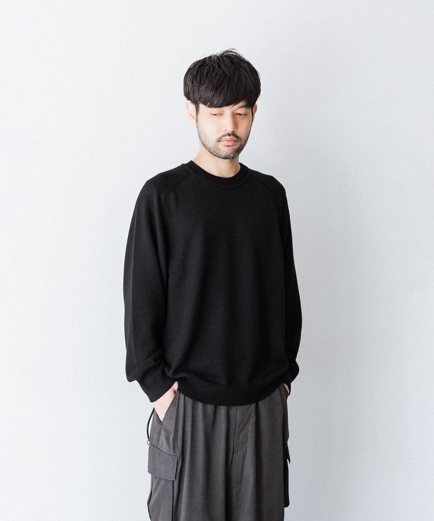 OVY L Crew Neck Sweat ブラック　ピグメント OVY L Crew Neck Sweat ブラック ピグメント Pigment Damage