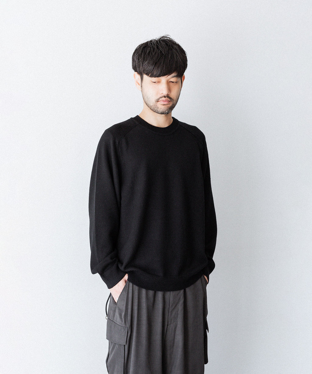 UMEDA ウメダニットの7GG CREW NECK PULLOVER - BLACKの公式通販サイトsession福岡セレクトショップ