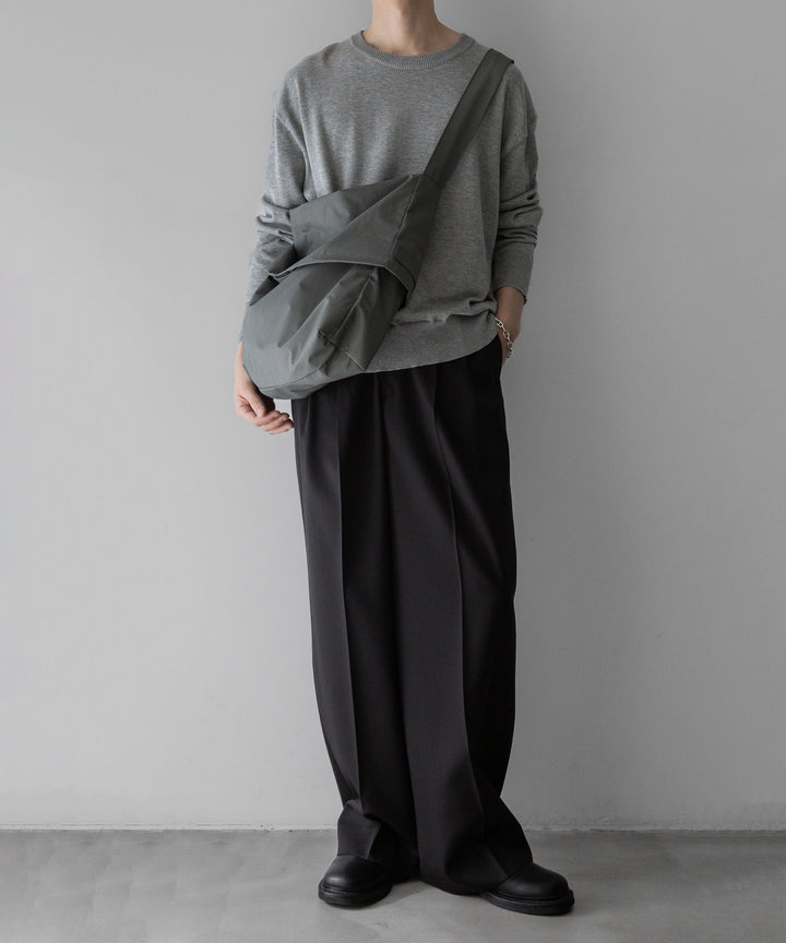 stein(シュタイン)の24SSコレクションLONG WIDE TROUSERS のDARK CHARCOAL 公式通販サイトsession福岡セレクトショップ