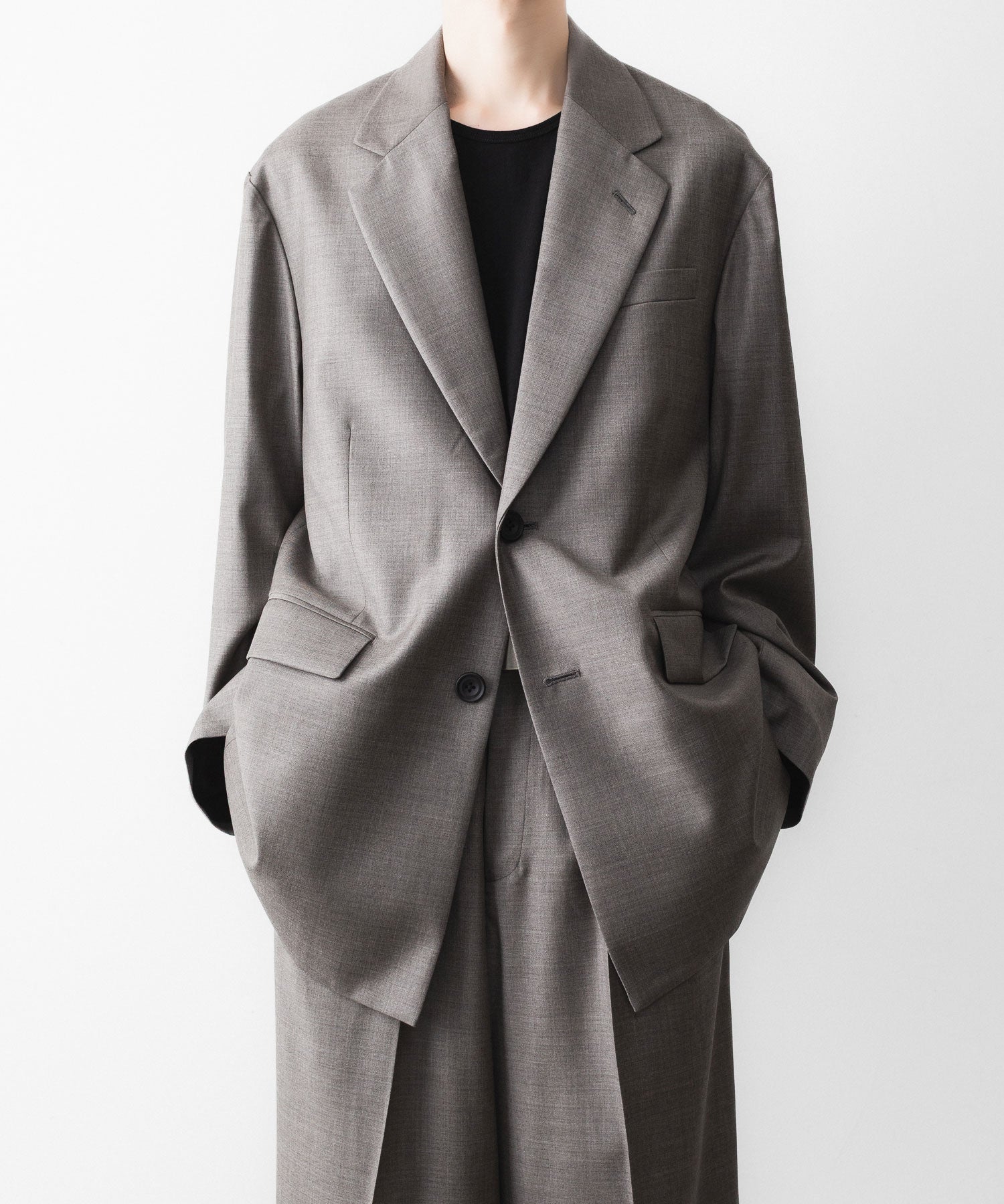 ssstein / シュタイン】EX. FINE WOOL OVERSIZED SINGLE BREASTED LONG