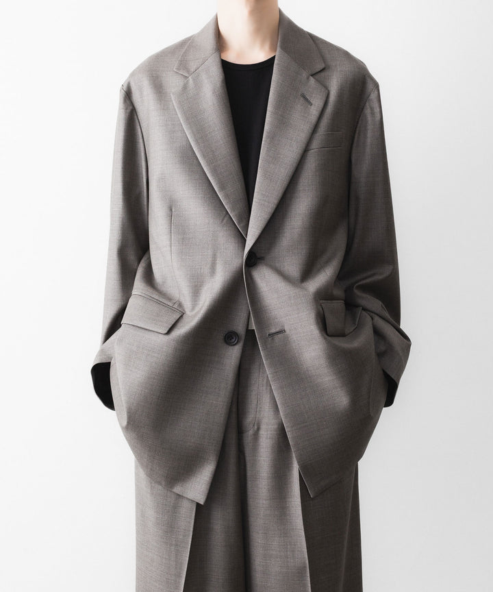 ssstein(シュタイン)のEX. FINE WOOL OVERSIZED SINGLE BREASTED LONG JACKET - GREIGEの公式通販サイトsession福岡セレクトショップ