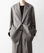 画像をギャラリービューアに読み込む, ssstein(シュタイン)のEX. FINE WOOL OVERSIZED SINGLE BREASTED LONG JACKET - GREIGEの公式通販サイトsession福岡セレクトショップ
