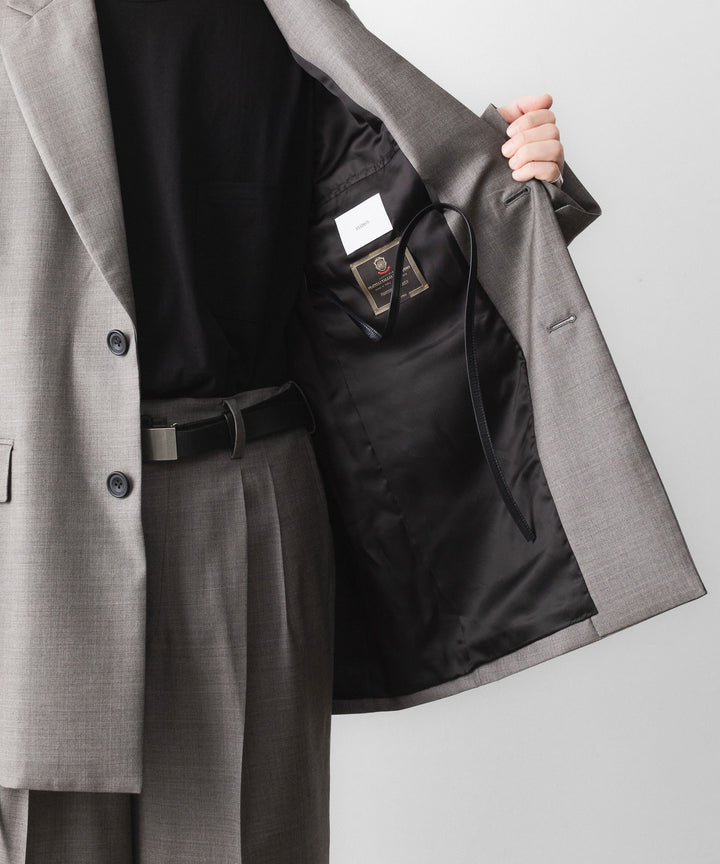 ssstein(シュタイン)のEX. FINE WOOL OVERSIZED SINGLE BREASTED LONG JACKET - GREIGEの公式通販サイトsession福岡セレクトショップ