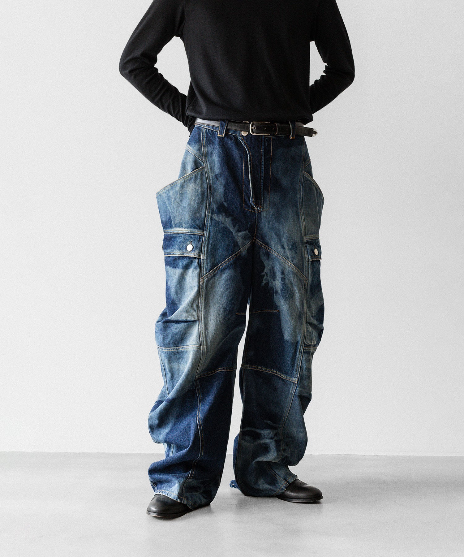 SUBLATIONS サブレーションズのDENIM BANANA CUTTING PANTSのUSED INDIGO 公式通販サイトsession福岡セレクトショップ