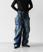 画像をギャラリービューアに読み込む, SUBLATIONS サブレーションズのDENIM BANANA CUTTING PANTSのUSED INDIGO 公式通販サイトsession福岡セレクトショップ
