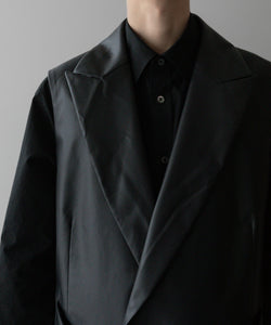 stein(シュタイン)の24SSコレクションNO SLEEVE LONG COATのBLACK (COATING)