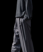 画像をギャラリービューアに読み込む, ANTHEM A アンセム エーのWOOL TROPICAL SIDE GATHER SLACKSの公式通販サイトsession福岡セレクトショップ
