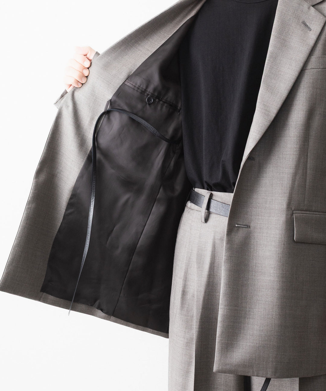 ssstein(シュタイン)のEX. FINE WOOL OVERSIZED SINGLE BREASTED LONG JACKET - GREIGEの公式通販サイトsession福岡セレクトショップ