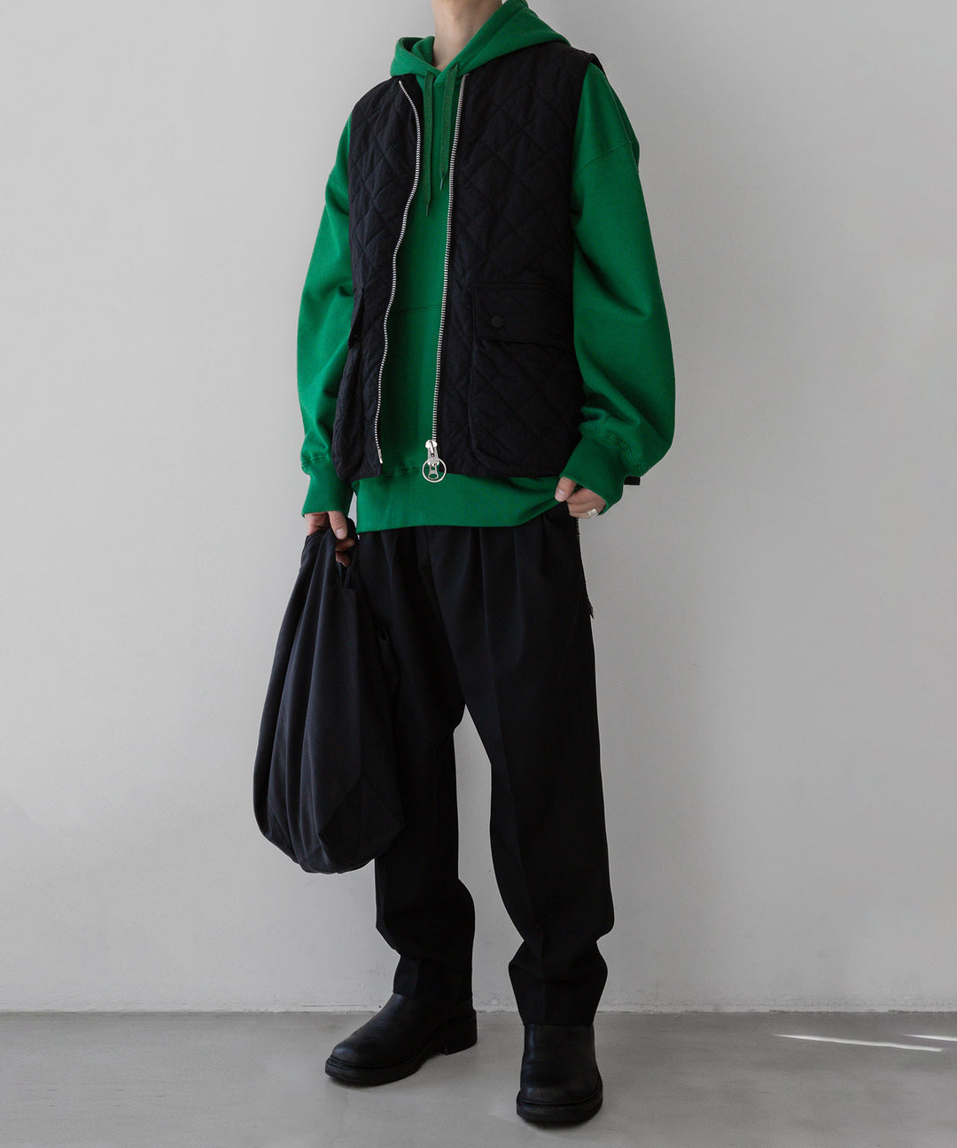 stein(シュタイン)の23SSコレクションのOVERSIZED UNTWISTED YARN SWEAT HOOD LSのGREEN sessionセッション福岡セレクトショップ 公式通販サイト