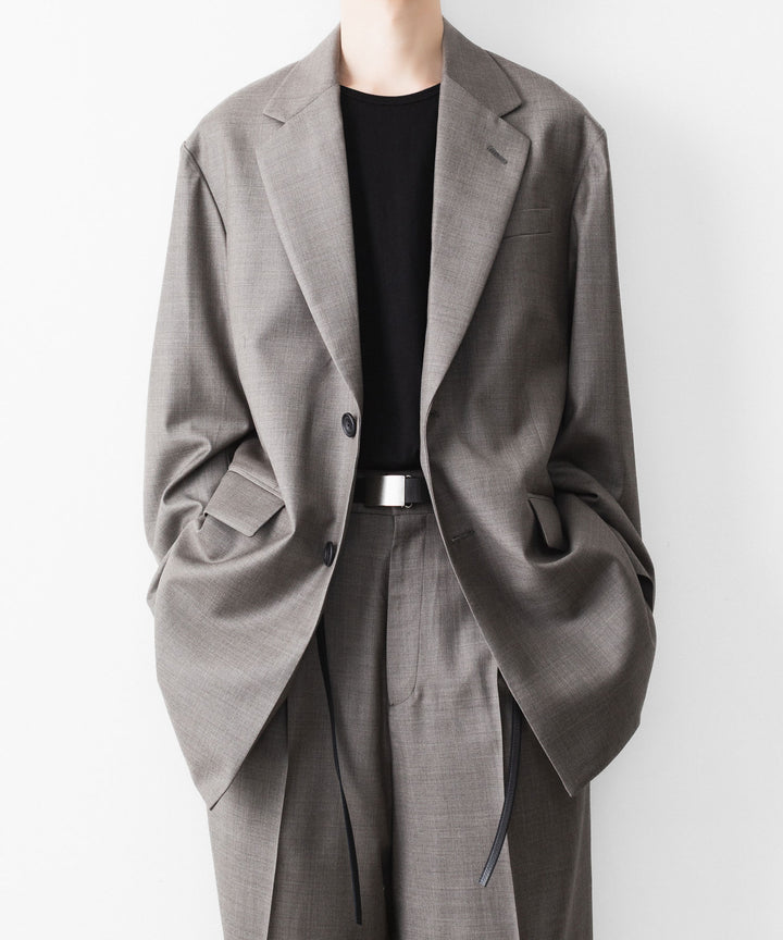 ssstein(シュタイン)のEX. FINE WOOL OVERSIZED SINGLE BREASTED LONG JACKET - GREIGEの公式通販サイトsession福岡セレクトショップ