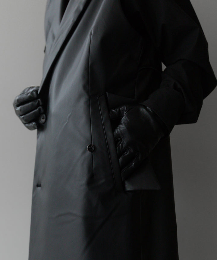 stein(シュタイン)の24SSコレクションNO SLEEVE LONG COATのBLACK (COATING)