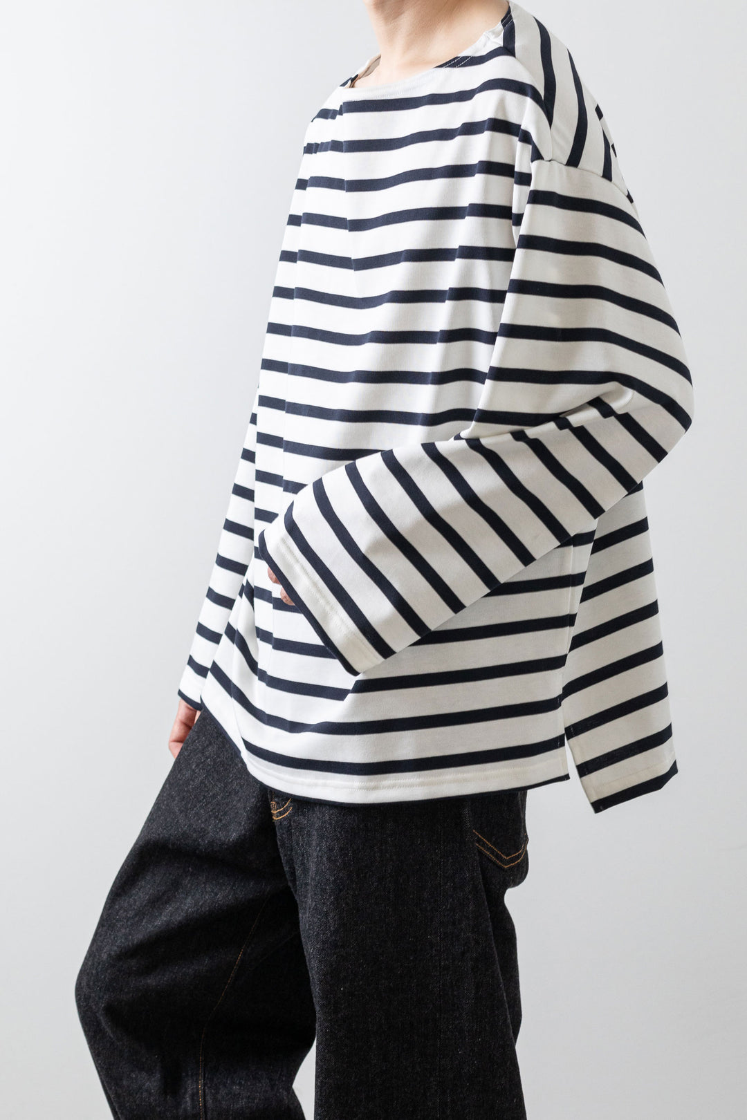 INTÉRIM インテリム 23ss HYPER BIG SUVIN GIZA BASQUE BORDER SHIRT sessionセッション福岡セレクトショップ 公式通販サイト