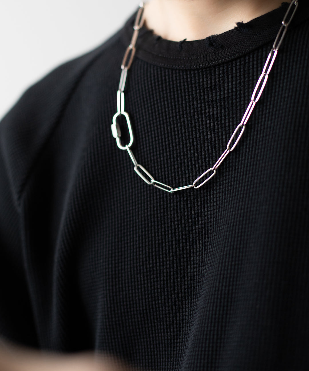 【THE OBJECT】SIGNATURE MINI KARABINA NECKLACE - SILVER