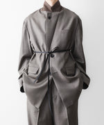画像をギャラリービューアに読み込む, ssstein(シュタイン)のEX. FINE WOOL OVERSIZED SINGLE BREASTED LONG JACKET - GREIGEの公式通販サイトsession福岡セレクトショップ
