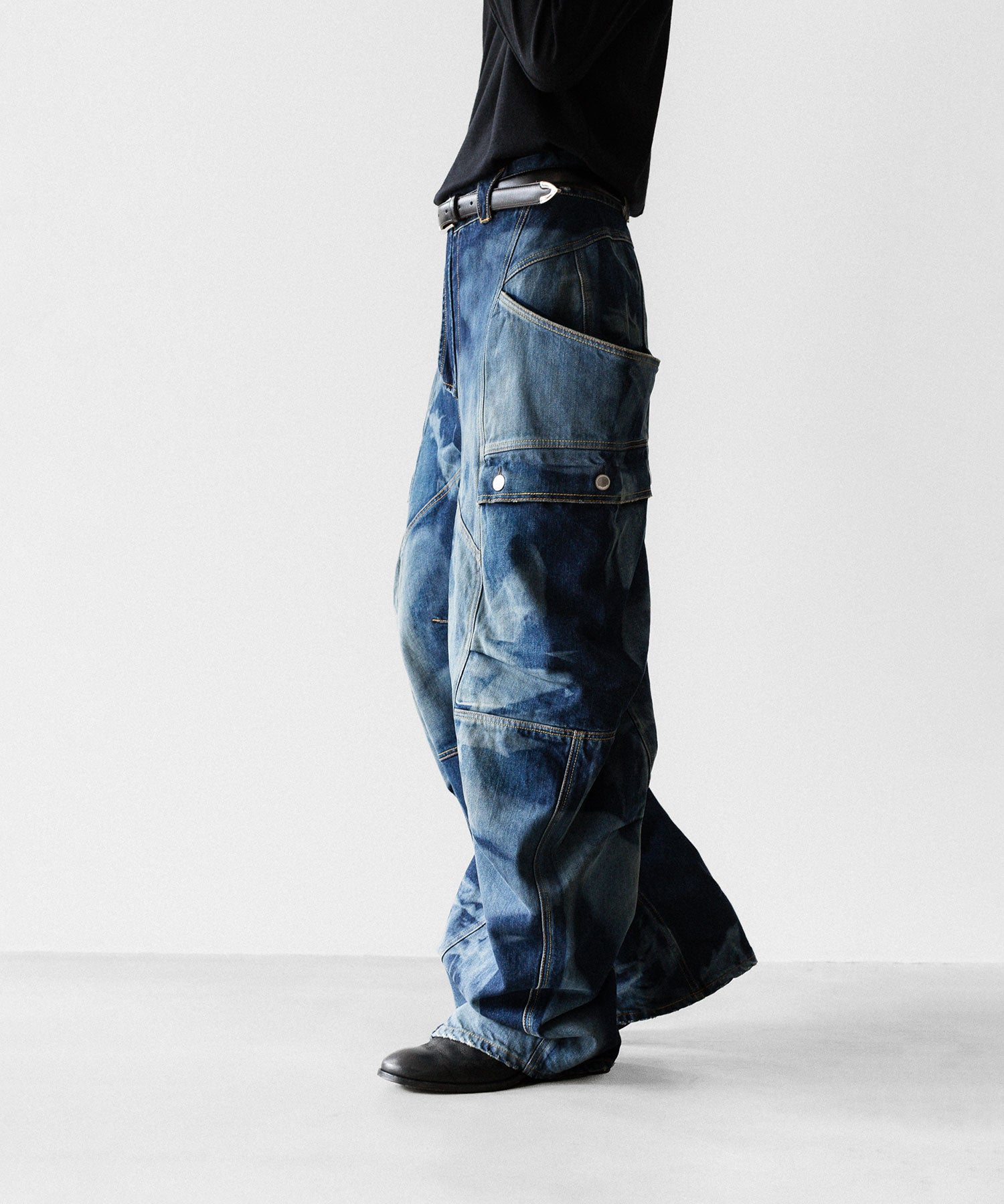 SUBLATIONS サブレーションズのDENIM BANANA CUTTING PANTSのUSED INDIGO 公式通販サイトsession福岡セレクトショップ