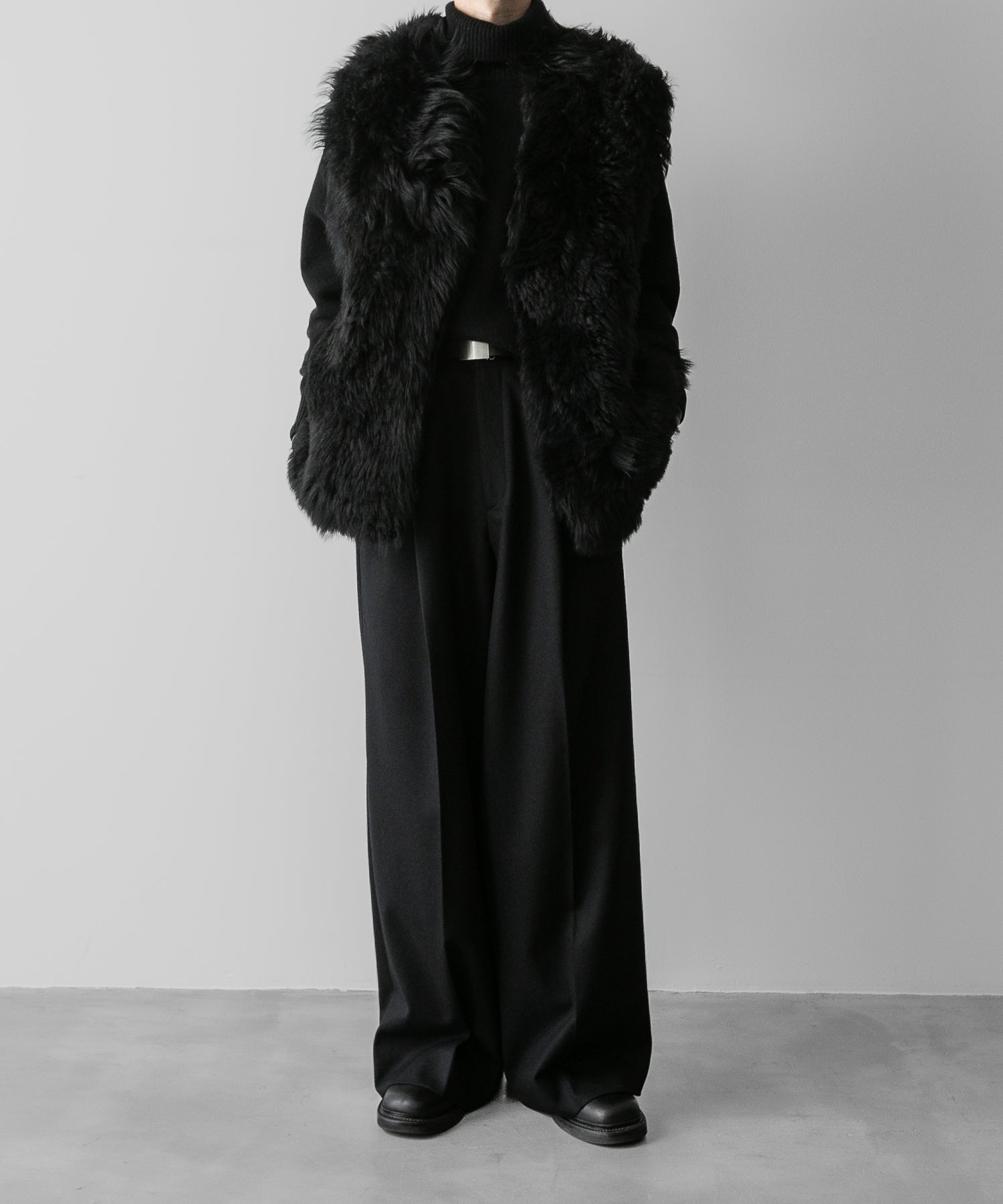 ssstein(シュタイン)の24AWコレクション SHEEP FUR VEST - BLACK 公式通販サイトsession福岡セレクトショップ