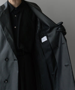 stein(シュタイン)の24SSコレクションNO SLEEVE LONG COATのBLACK (COATING)