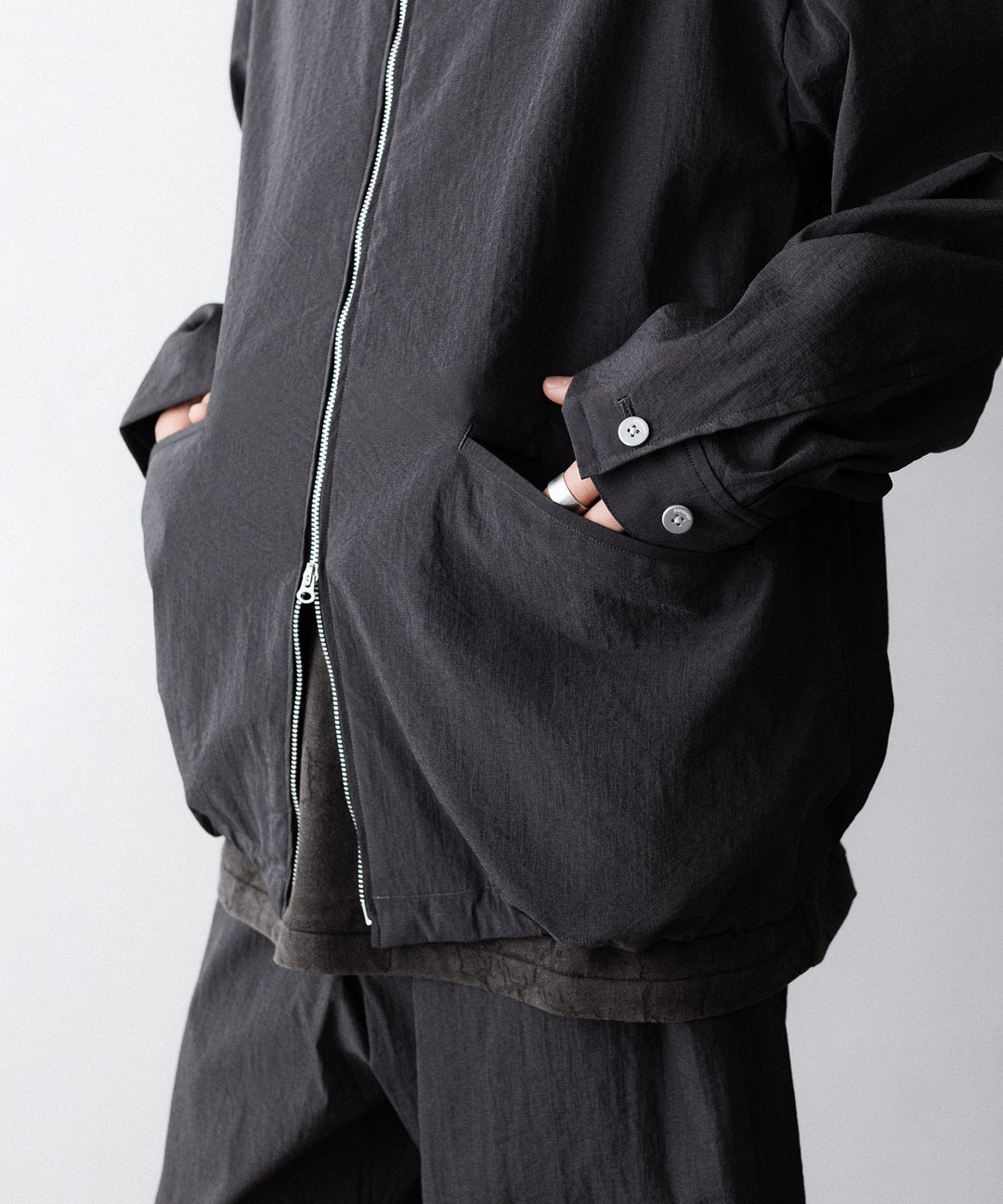 paratrait-パラトレイトのBARK SKIN BLOUSONのCHARCOAL公式通販サイトsession福岡セレクトショップ