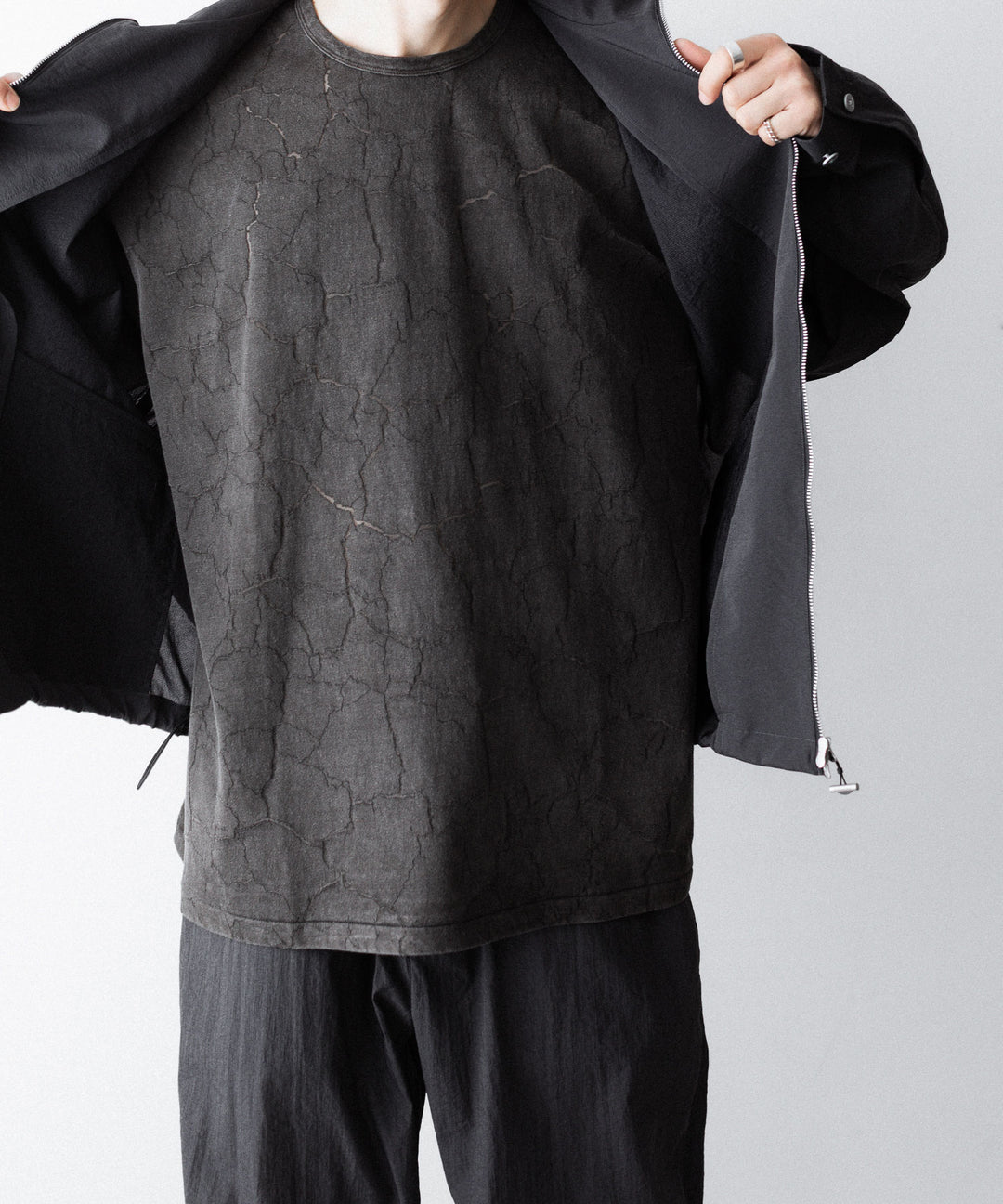 paratrait-パラトレイトのBARK SKIN BLOUSONのCHARCOAL公式通販サイトsession福岡セレクトショップ