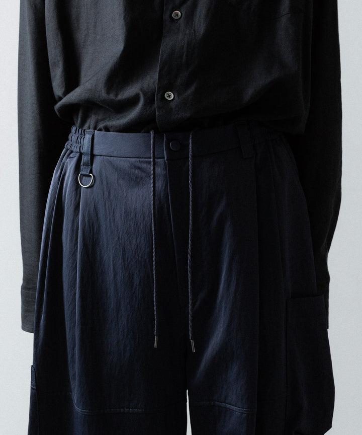 ANTHEM A-アンセムエーのSATIN MILITARY EASY PANTSのNAVY公式通販サイトsession福岡セレクトショップ 