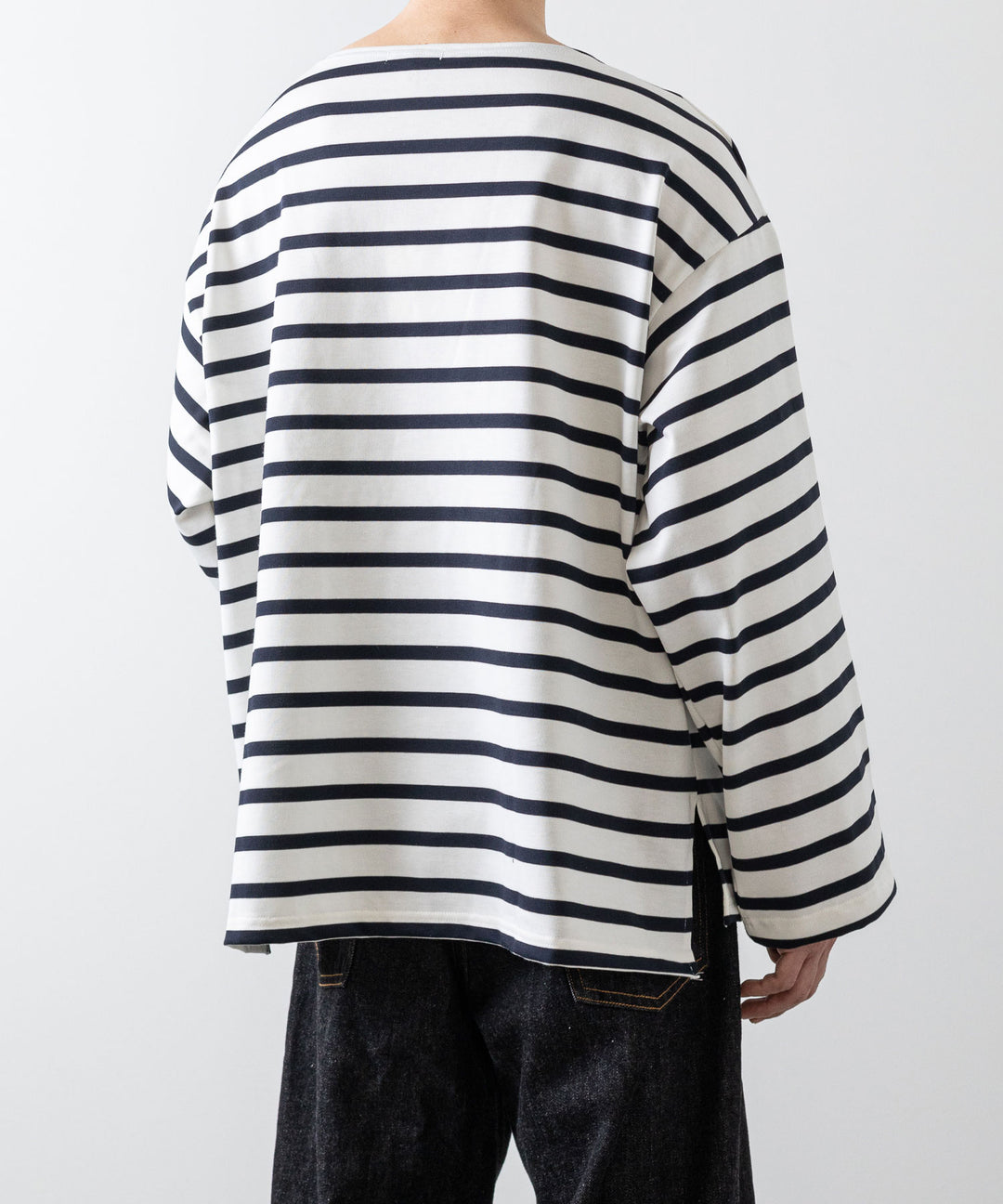 INTÉRIM インテリム 23ss HYPER BIG SUVIN GIZA BASQUE BORDER SHIRT sessionセッション福岡セレクトショップ 公式通販サイト